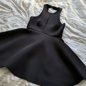 Scuba fabric skater dress